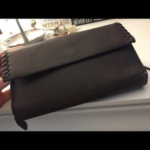 Brown Faux Leather Wallet